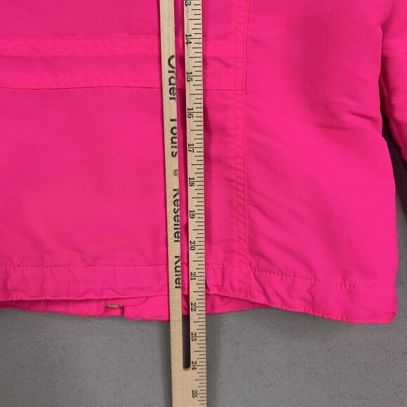 Hollister Jacket Womens Small Pink Bright Hot Neon Puffer Winter Coat Snow Ski - Picture 13 of 15